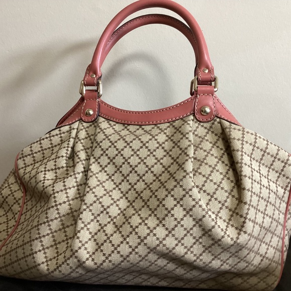 Used Gucci Medium Diamante Canvas Sukey Tote - excellent condition - Picture 3 of 7